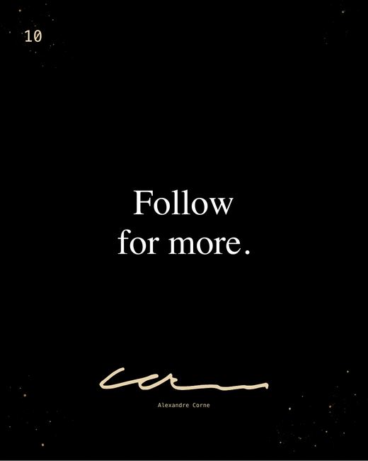 Slide 10 of 10: Follow for more.
